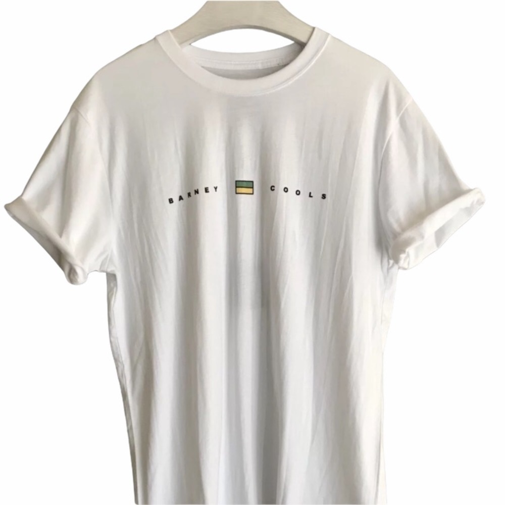 Barney Cools T-Shirt Size Small Nwt White Street Wear Skate Surf Logo Minimalist — image 2 of 8